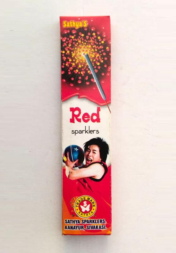 7 Cm Red Sparklers (10 Sticks)